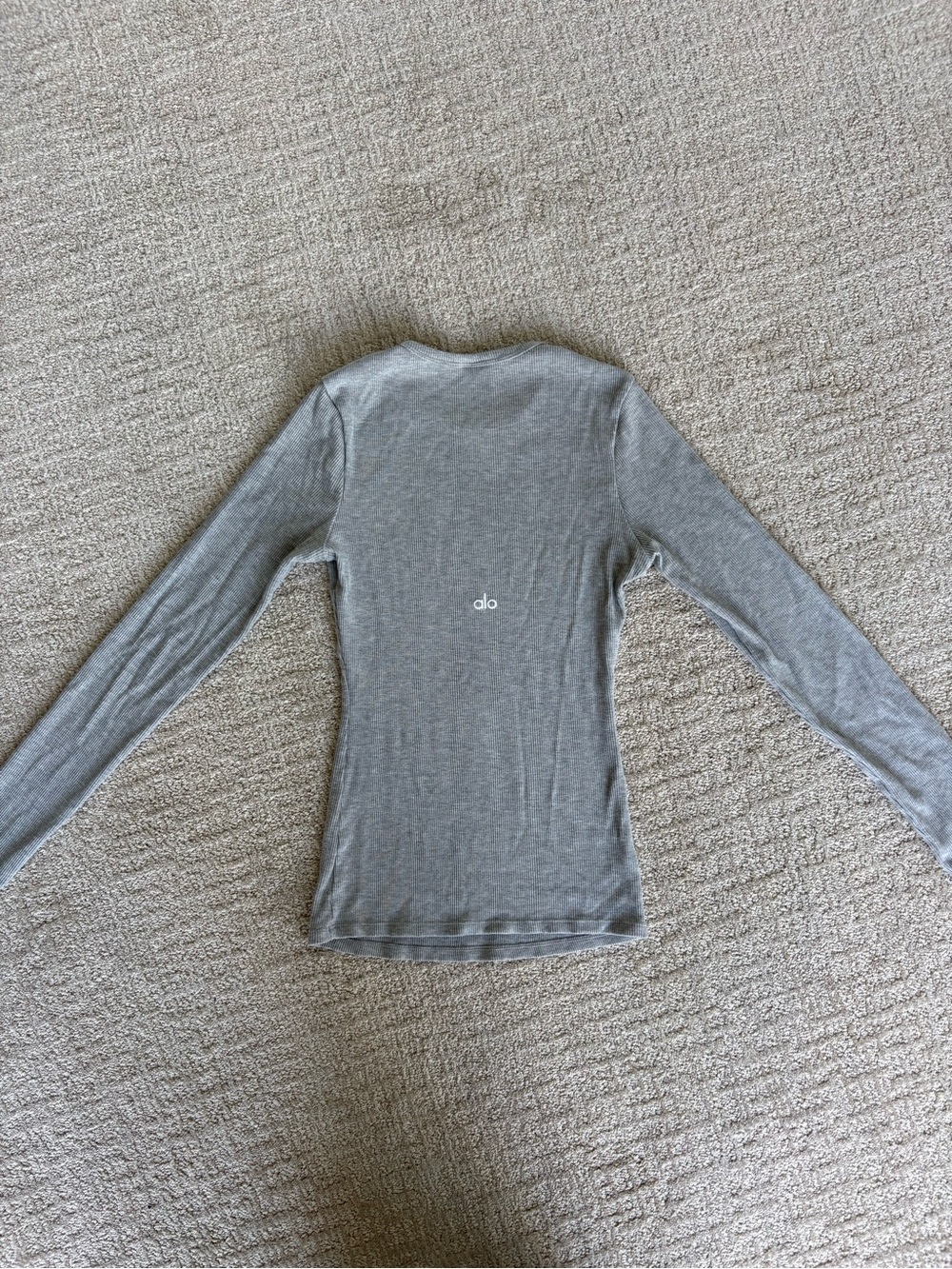 Alo Ribbed Modal Long Sleeve - Picture 3 of 6